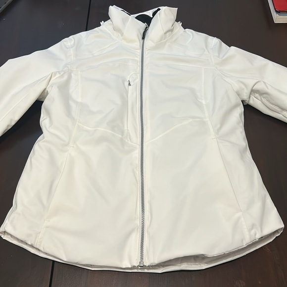 Sunice Stormpack White Softshell Jacket High Collar Thumbholes Women’s Size M - Picture 8 of 17